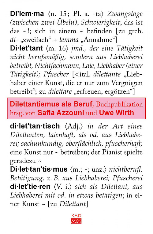 Dilettantismus als Beruf