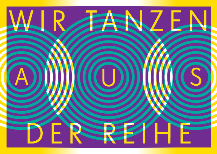 Postkarte Aus der Reihe tanzen
