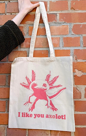 Beutel: Axolotl